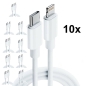 Preview: 10x iPhone 11 Lightning auf USB-C 1m Ladekabel - Datenkabel Ersatzteil